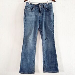 Nine West Y2K Jeans Denim Bootcut Medium Wash Mid Rise Zip Closure Size 6 / 27